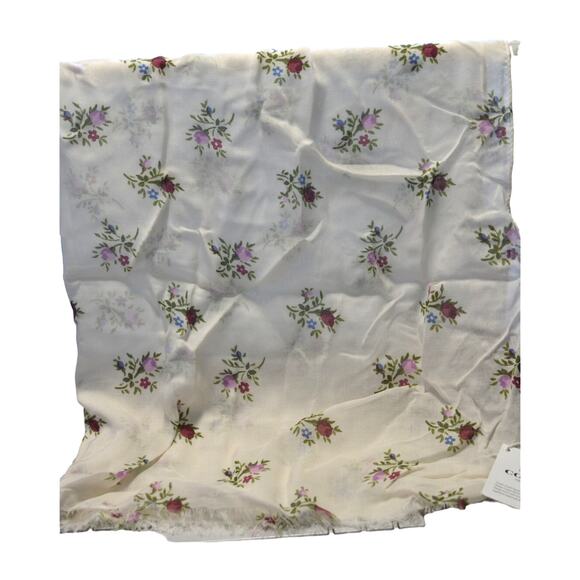 COACH Ladies Chalk White Allover Rose Bundle Print Scarf, NWT - Picture 1 of 3